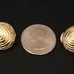 Vintage Givenchy Swirl Button Earrings Beautiful Vintage