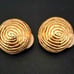 Vintage Givenchy Swirl Button Earrings Beautiful Vintage