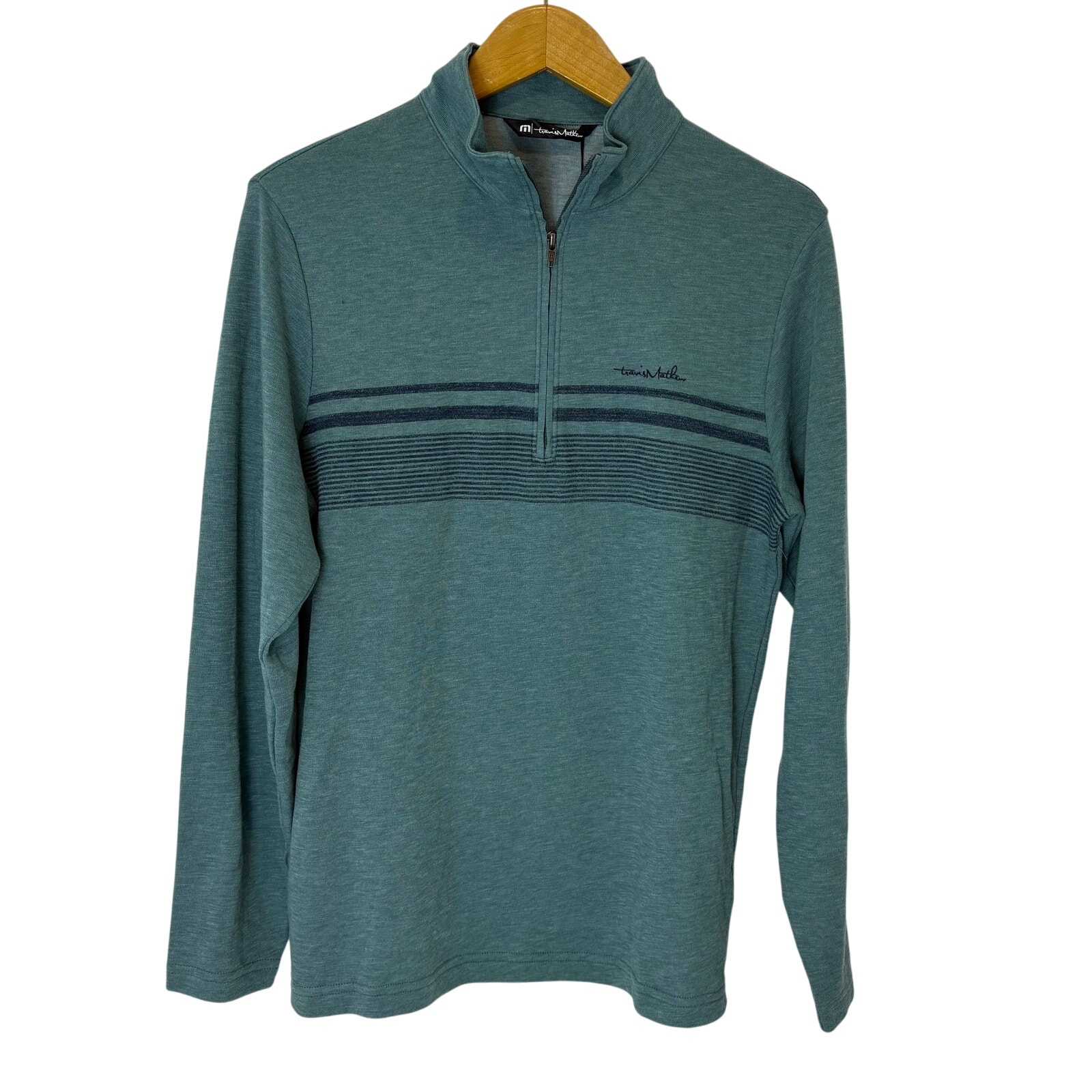 Travis Mathew - Joshua Tree 1/4 Zip Heather Silver Pine -Men's Size S -NWT