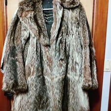 real fur coat