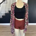 BKE Gimmicks NWT Women's Size Small Chiffon Fly Away Kimono Paisley Beaded Trim