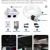 16W Dual Port Twinkle+Music+APP Control Fiber Optic Lights kit, RGBW Bluetooth F