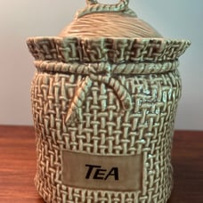McCoy Burlap Bag Sack Tea Canister