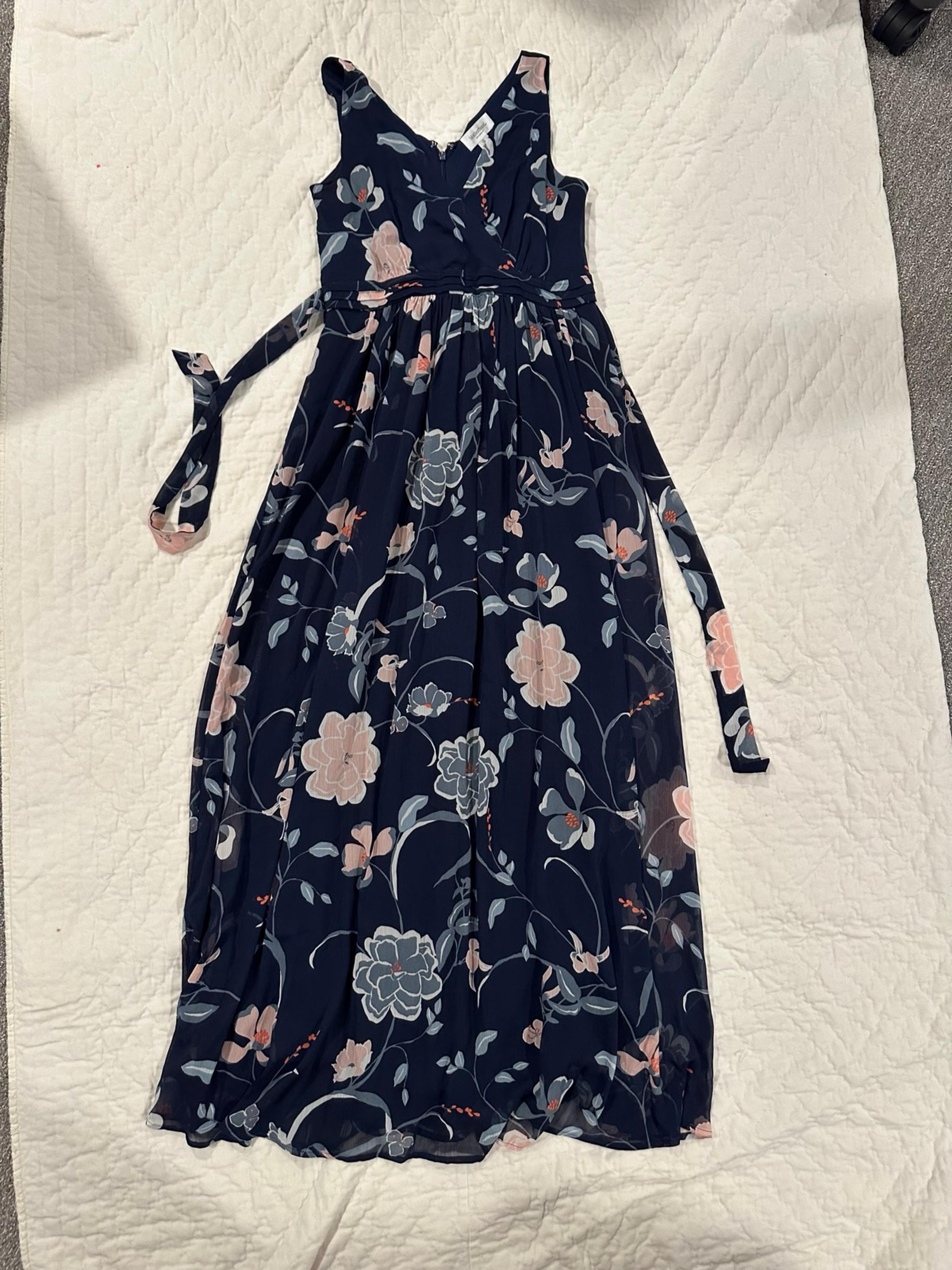 Maternity size xsmall blue floral dress
