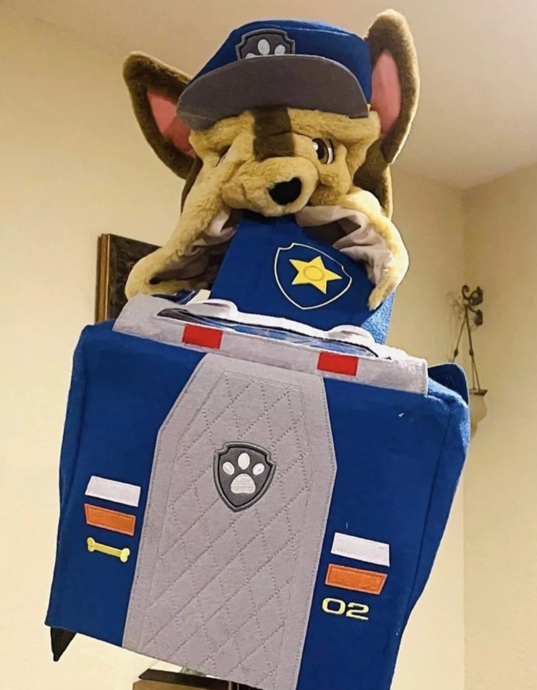 Pottery Barn PAW Patrol Chase 3D Police Costume sz M (4-6) NWT