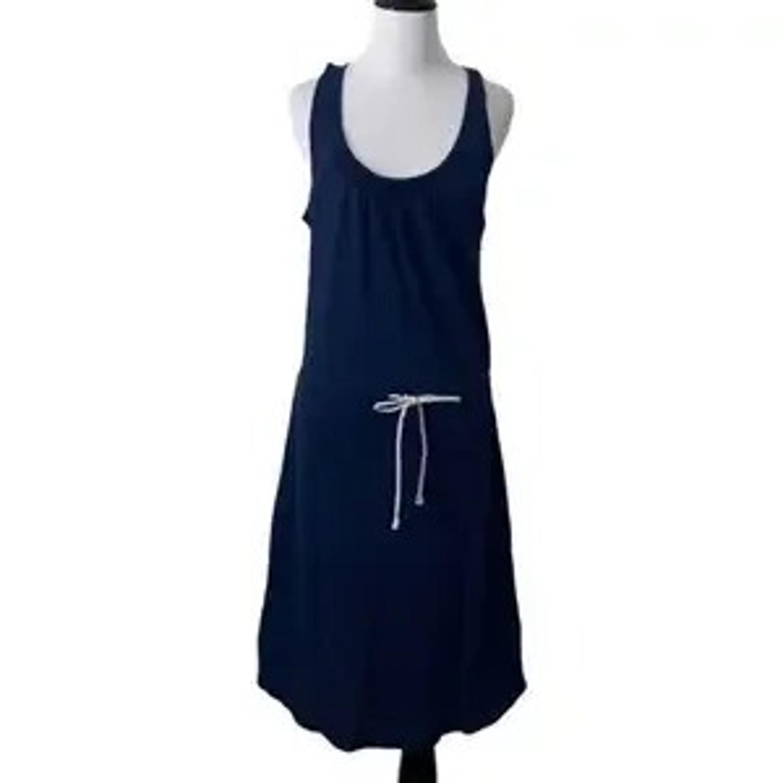 C & C California small navy blue midi‎ dress