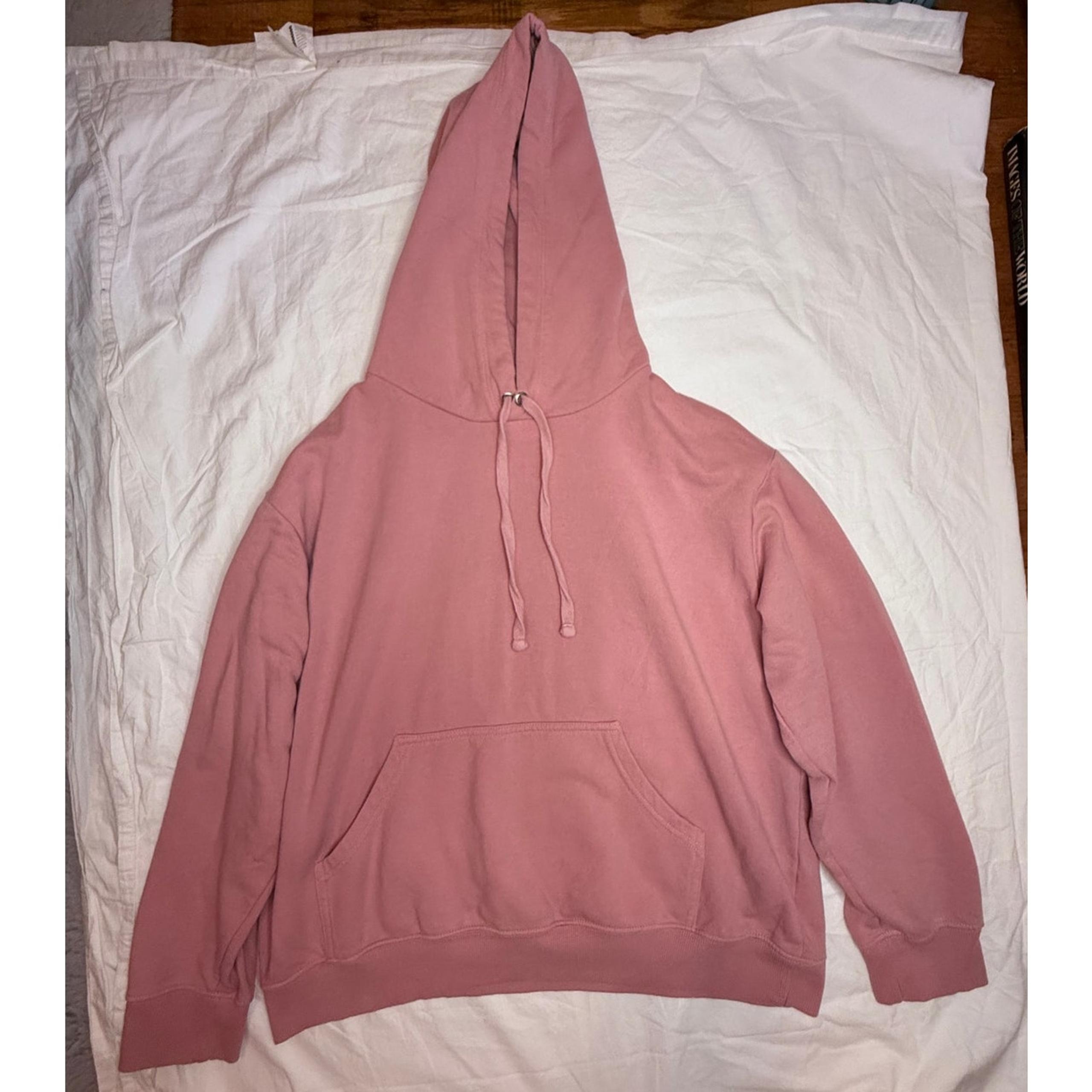 H&M Women’s Blush Pink Hoodie Basic Casual Comfortable Pullover Size Medium