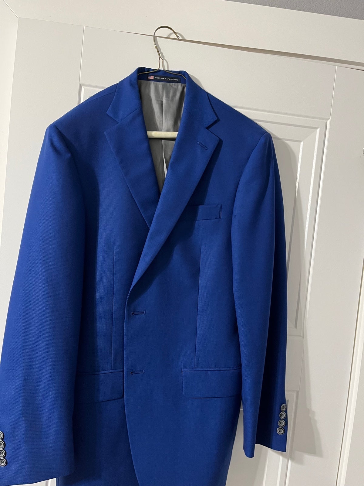 ✨Authentic Hart Schaffner Marx Men's Sport Coat US 38R** Royal Blue 2-Button✨