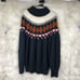 Vintage Chunky Oversized Aztec Southwestern Sweater, Mock Neck Plus SZ XXL