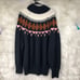 Vintage Chunky Oversized Aztec Southwestern Sweater, Mock Neck Plus SZ XXL
