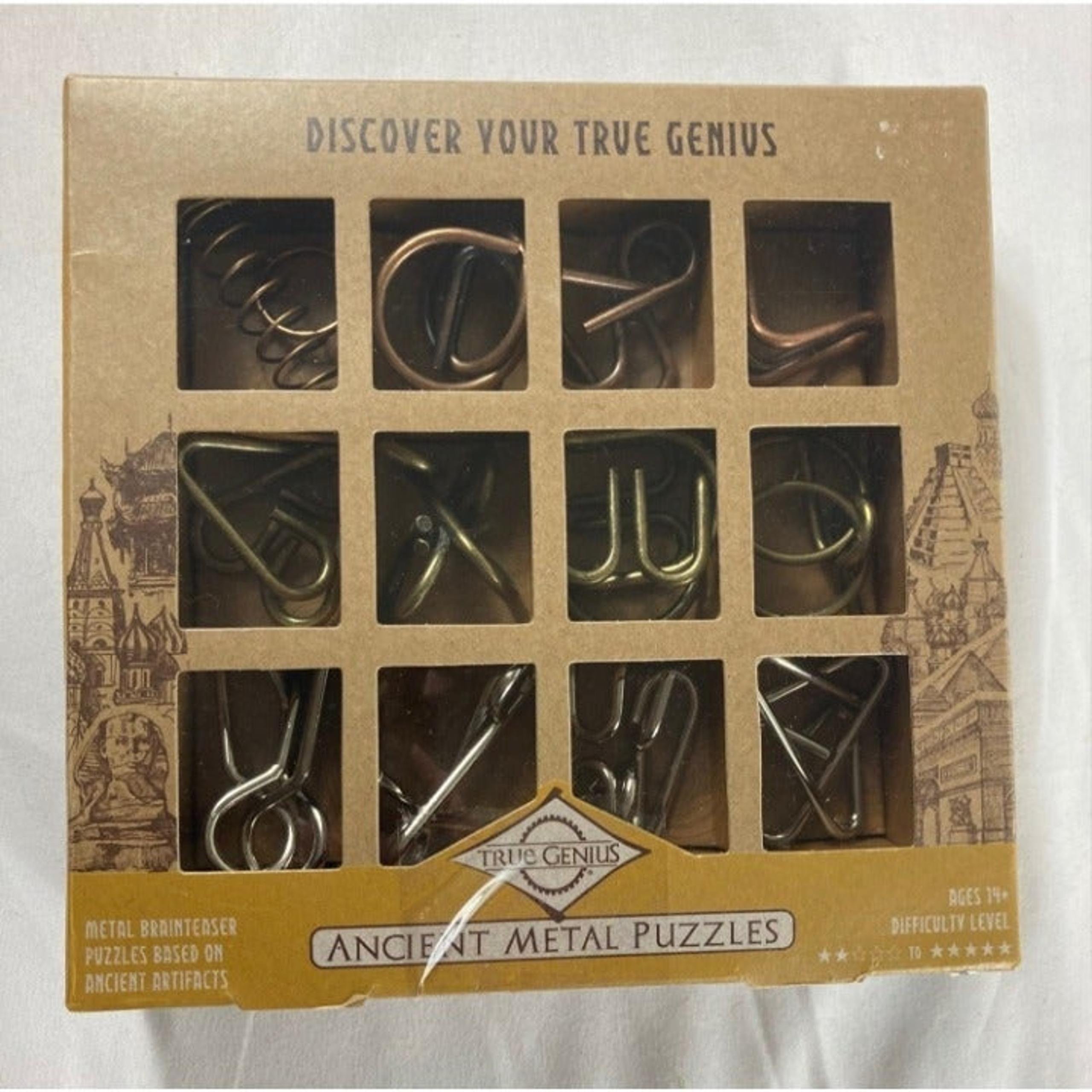 True Genius Ancient Metal Puzzles Brainteasers