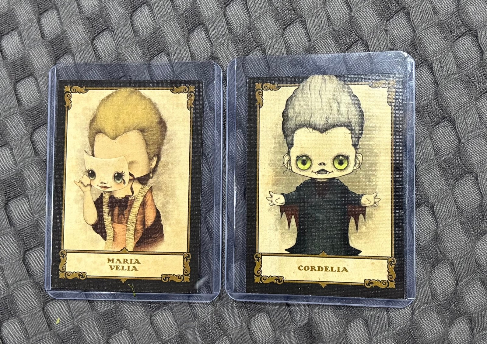 Disney Springs Gideon’s Bake House Trading Cards #33 Marie Velia #40 Cordelia
