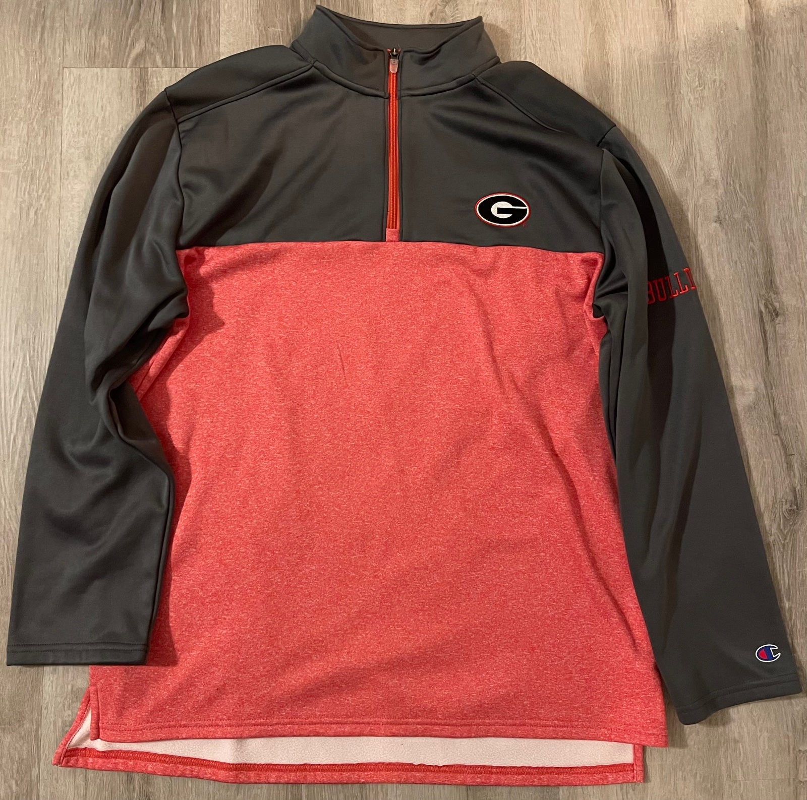 Georgia Bulldogs Champion Half Zip Jacket Size L
