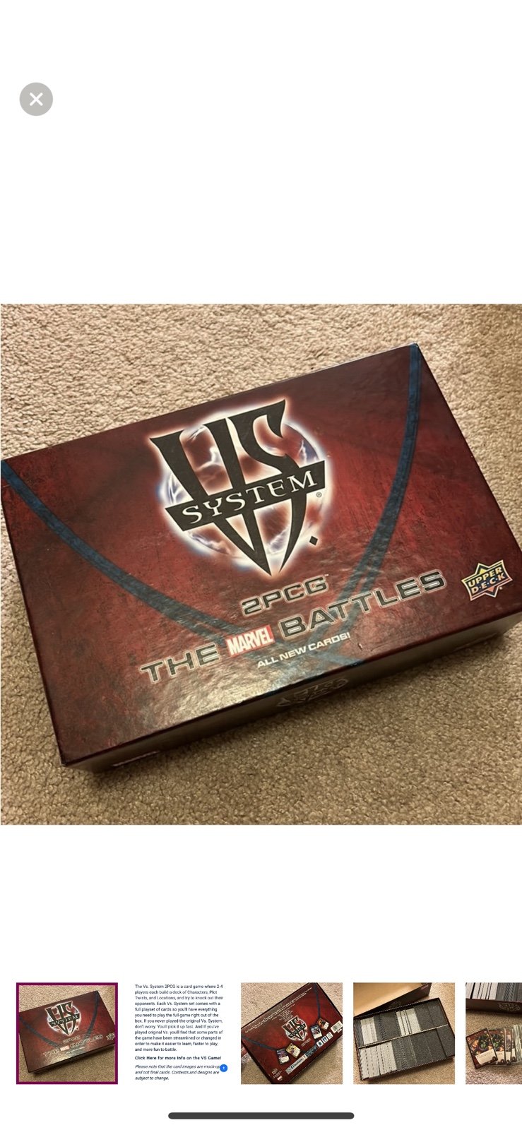 3 set- Vs. System® 2PCG®: The Marvel Battles