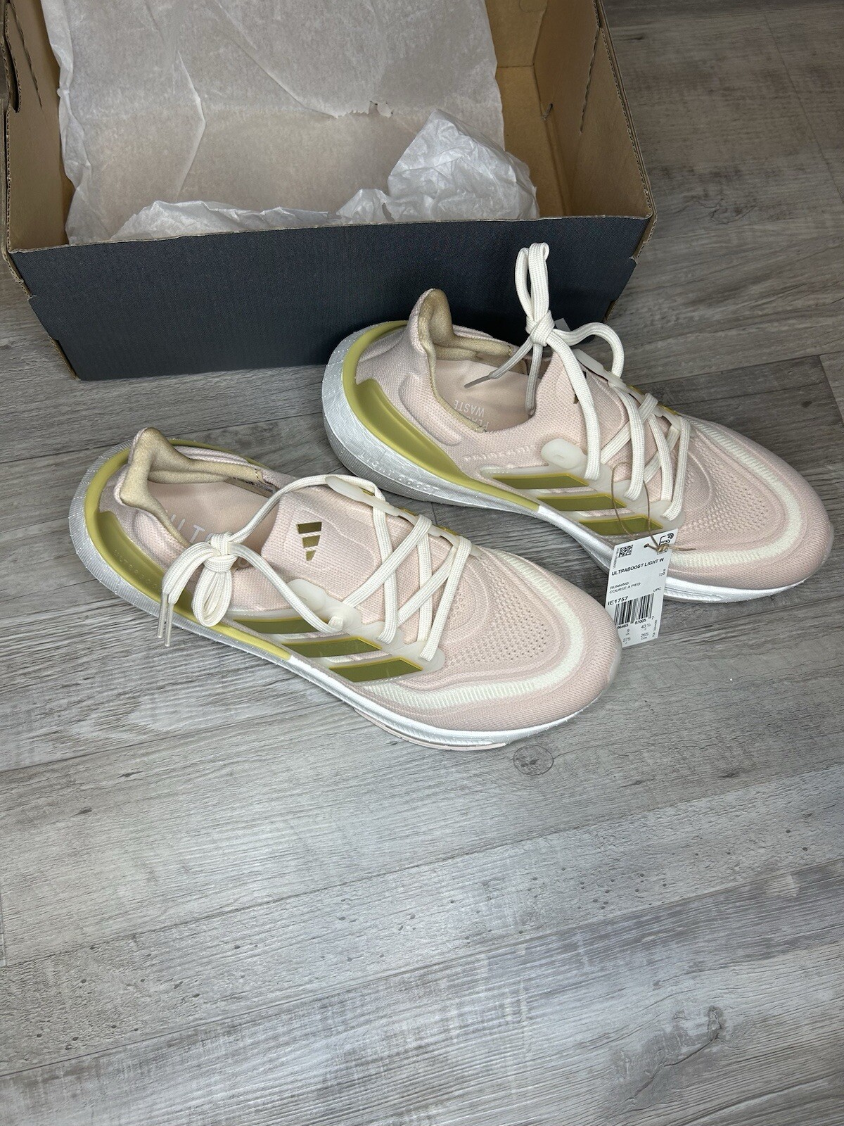 Adidas UltraBoost Light W Size 10.5 Light Pink And Gold