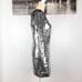 NWT Veronica Beard Atlantis sequin mini dress in metallic silver