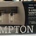 Regan 21 in. 3-Light Espresso Bronze Bathroom Vanity Light with Clear Glass Shad