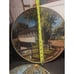 Vintage Set Of 2 Ecstasy Giftware Circle Fabric Hangings Covered Bridge & Church