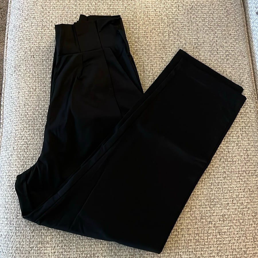 J.O.A. High Rise Lightweight Paperbag Ankle Pants