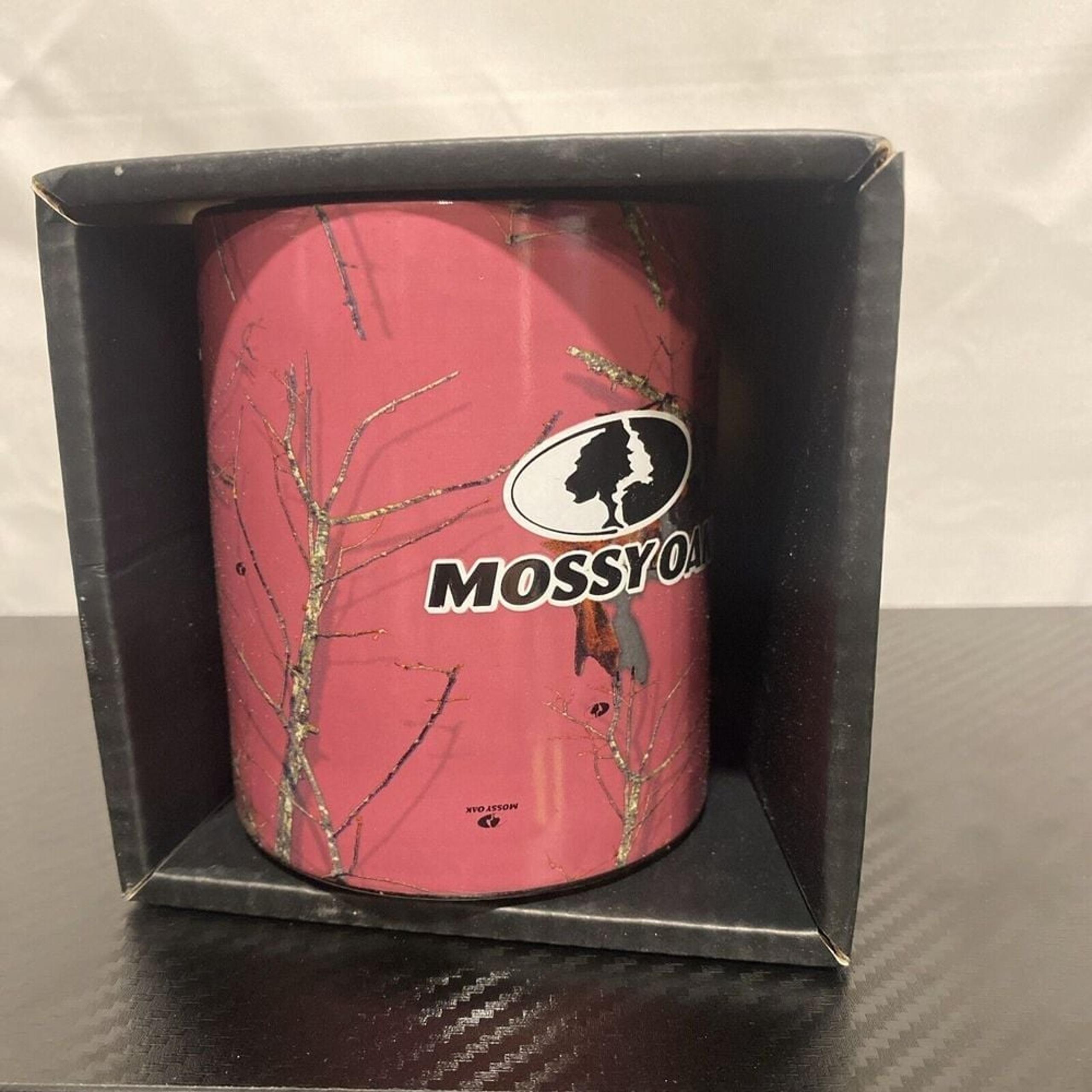 Mossy Oak Pink Tree Bark Coffee Cup Mug Break Up Infinity 12 oz. Large New