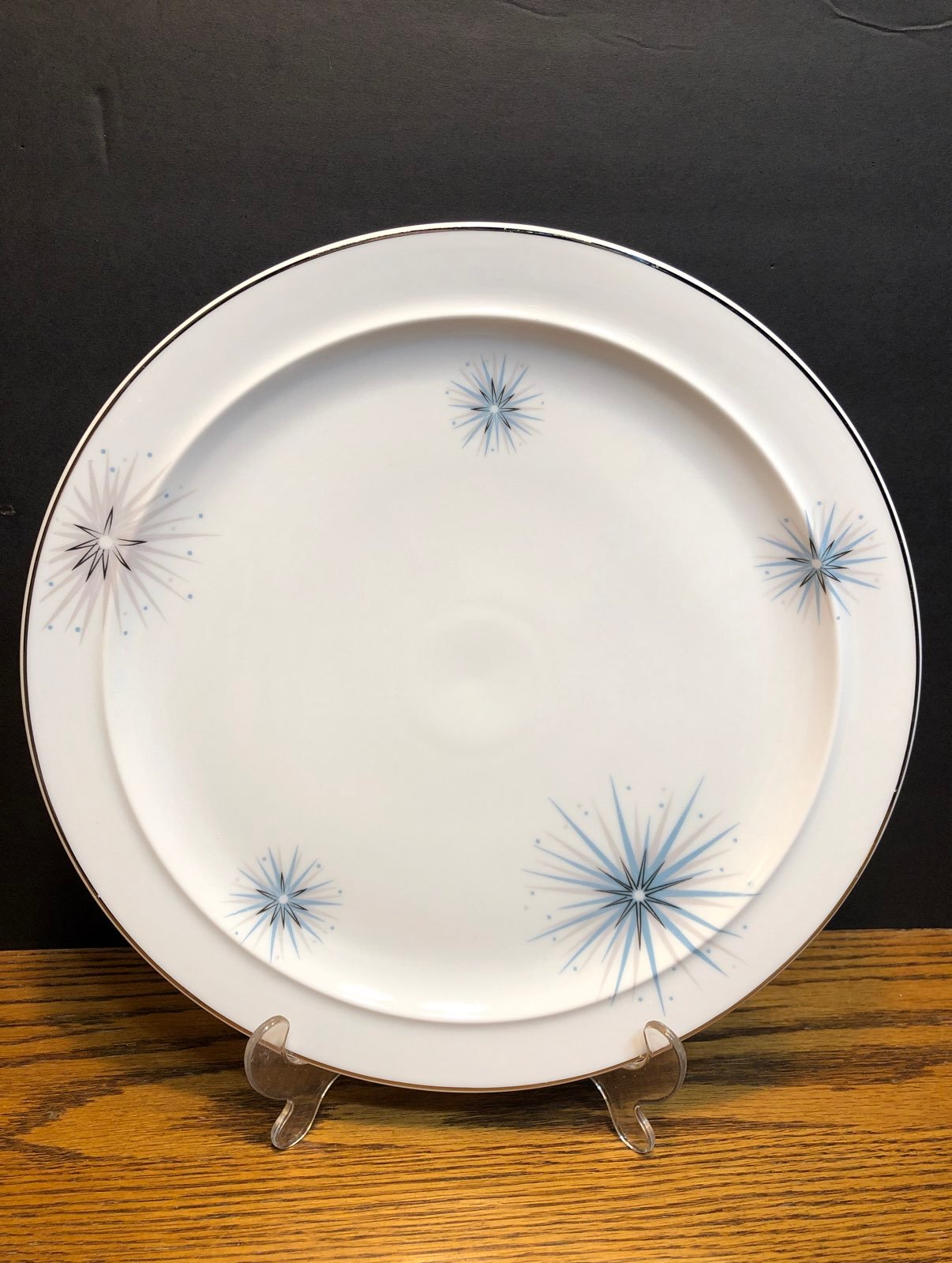 Vintage Easterling Celestial Atomic Star Large Platter