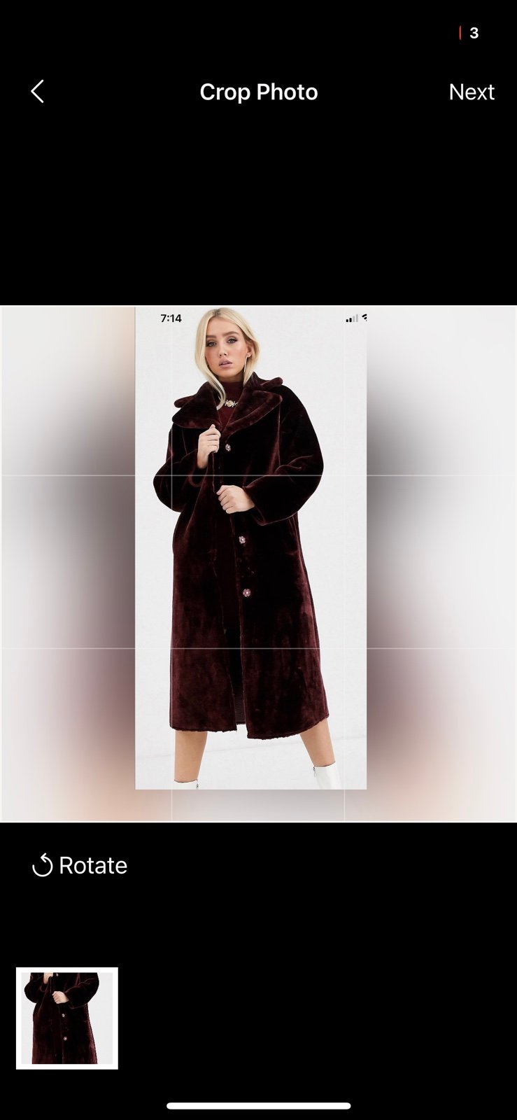 Burgundy Plush Faux fur Maxi Coat