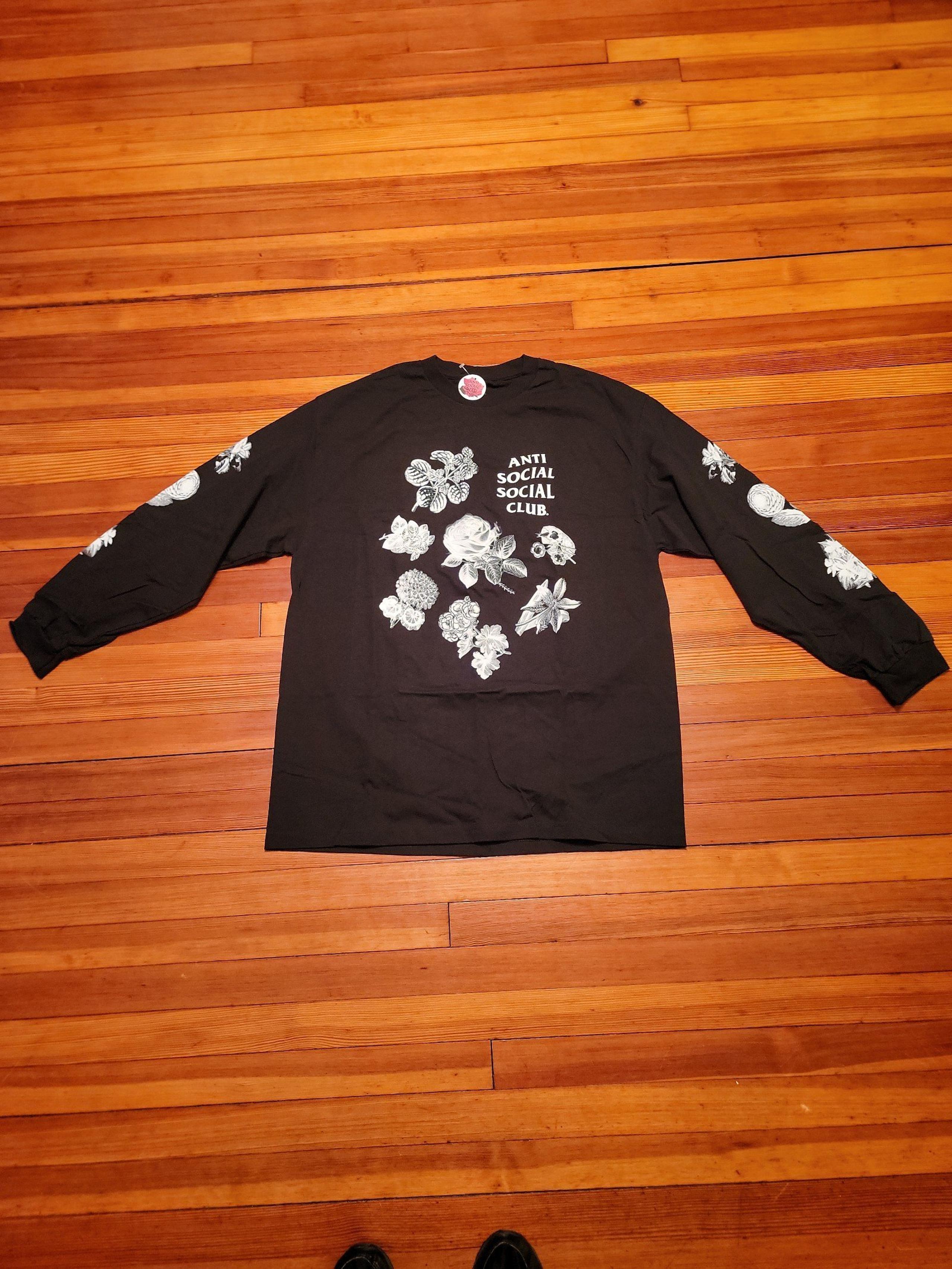 Anti social social club  mens long sleeved t shirt.