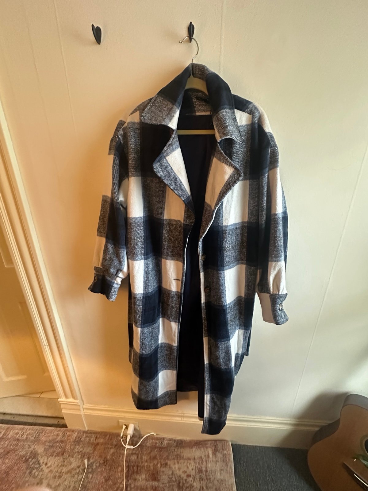 Rosé Muse Quilted Flared Coat