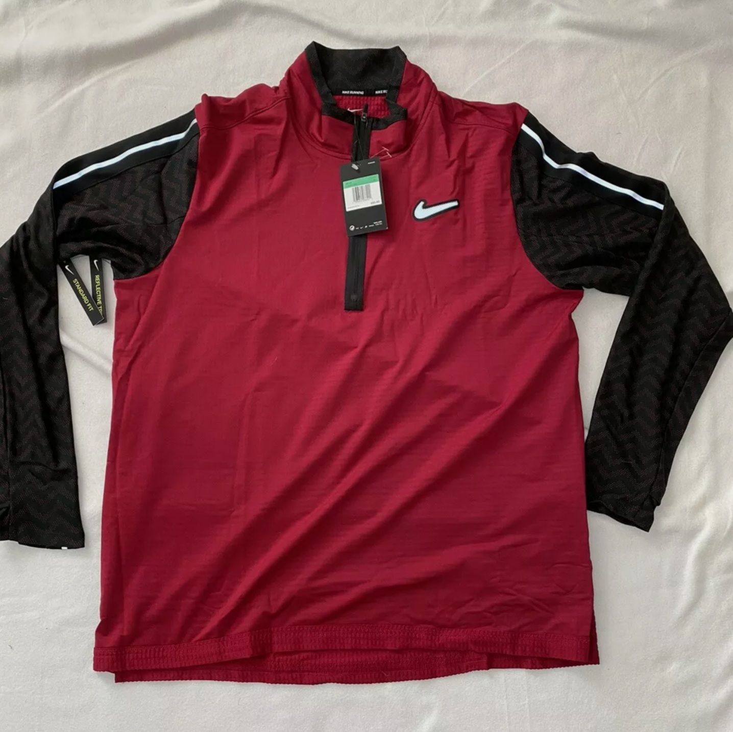 NIKE Wild Run Element Long Sleeve Reflective Running Mens Large CJ5824-620
