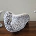 Royal Haeger R1285 VTG MCM White Stone Lace Calla Lily Cornucopia & Candlesticks