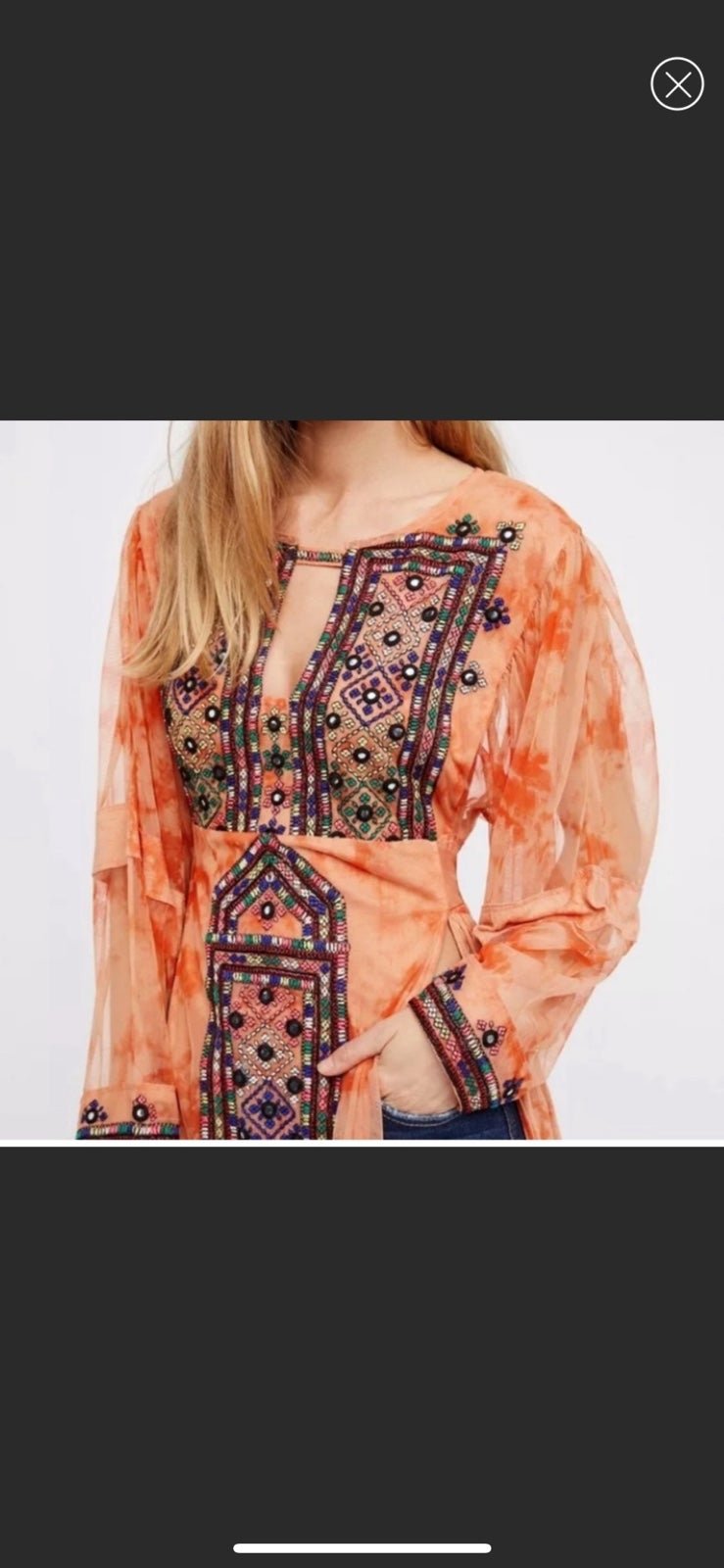 Free People Market Place tunic dress F-19