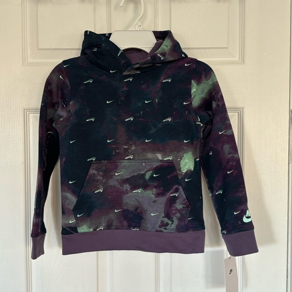 Nike Boys Sportswear Club Marble Pullover Hoodie size 6 NWT