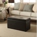 Better Homes & Gardens 30-inch Hinged Storage Ottoman, Brown