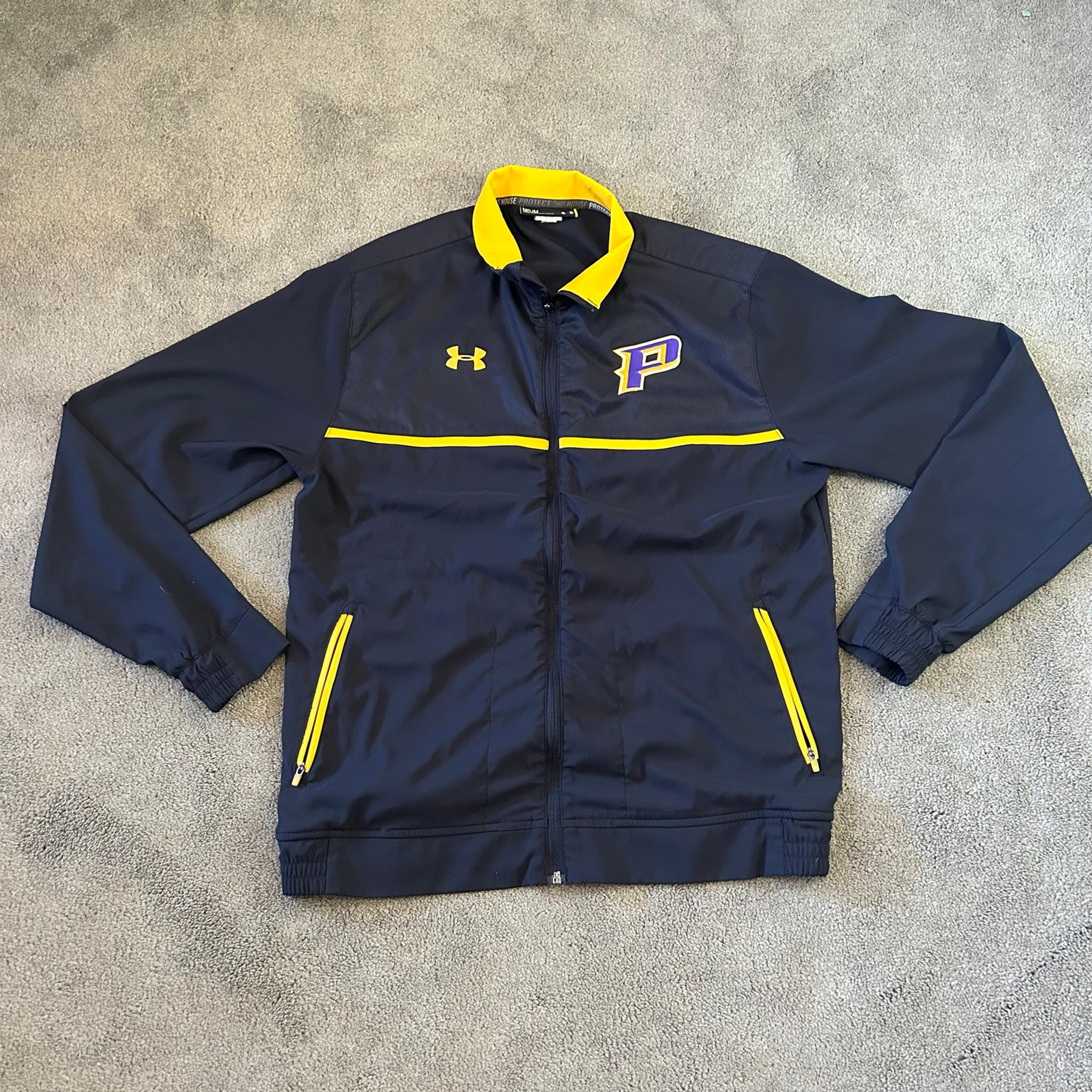 Under Armour Men’s M Yellow & Black UA Win It Woven Jacket Dillon Panthers High