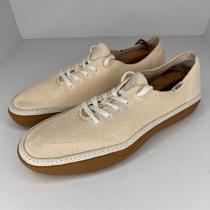 Vans Mens 721356 Circle Vee Beige Natural Gum Low Top Size 13 Casual Shoes