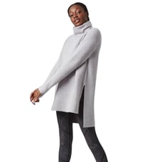 Sweaty Betty Gray Turtle Neck Shakti Knitted Jumper Sweater Size Small
