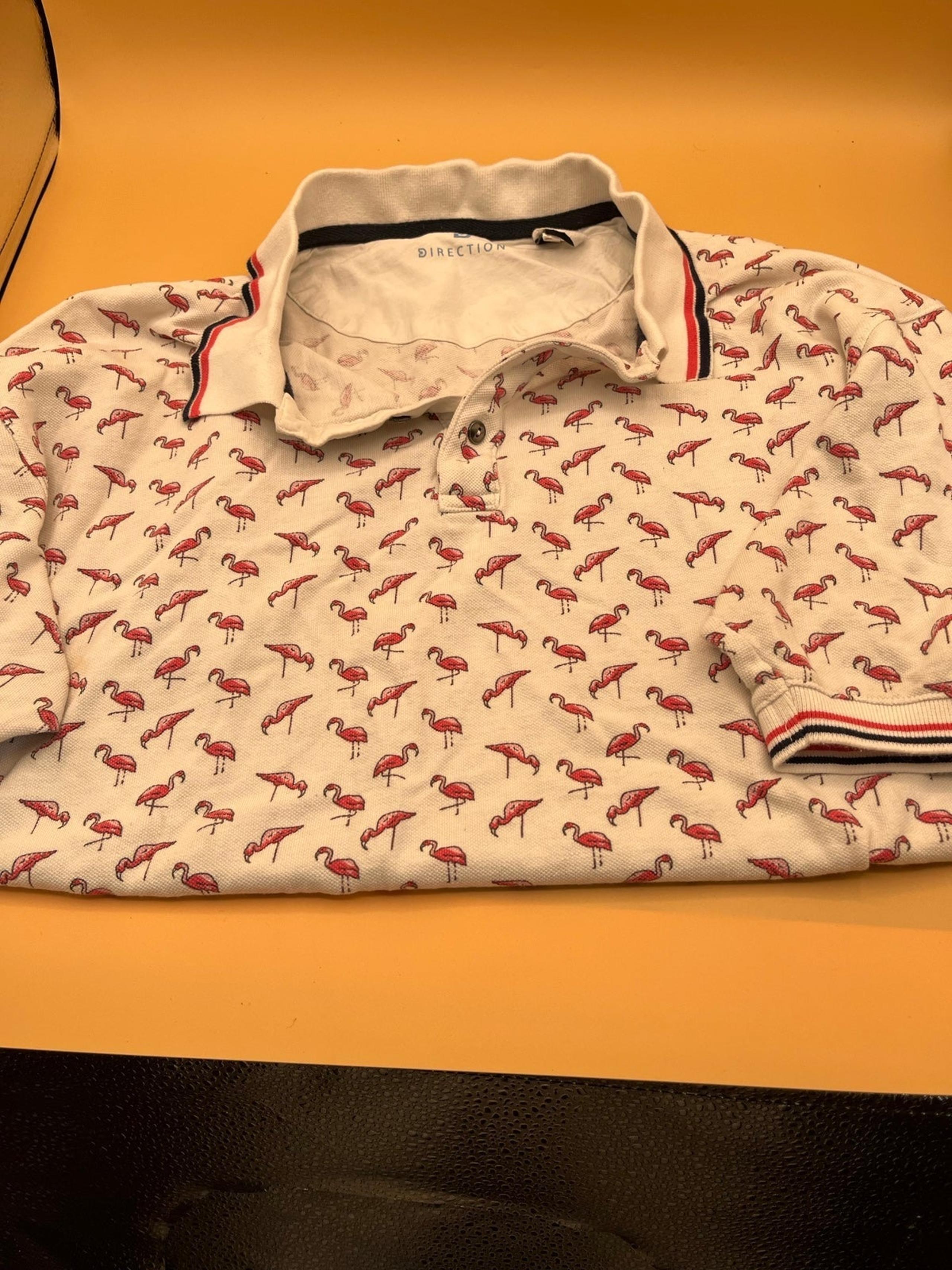 Direction Flamingo male short sleeve shirt XXL