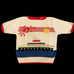 Rosslee Vintage80s Cruise Wear Sweater Tropical All Around Design Ramie/Cotton L