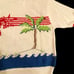Rosslee Vintage80s Cruise Wear Sweater Tropical All Around Design Ramie/Cotton L