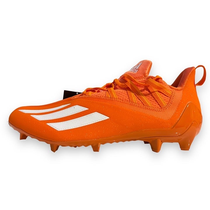 Adidas Adizero 21 Football Cleats Orange/White GY7955 Men''s Size 13