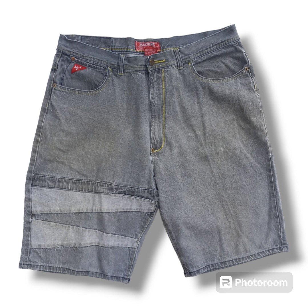 Vintage Y2K Machine Jeans Co. Denim Baggy Shorts-Size 40-Gray Wash-Skater-Jorts