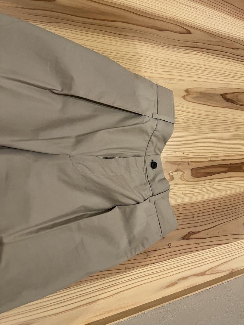 MARKAWARE Beige Wide Chino Pants