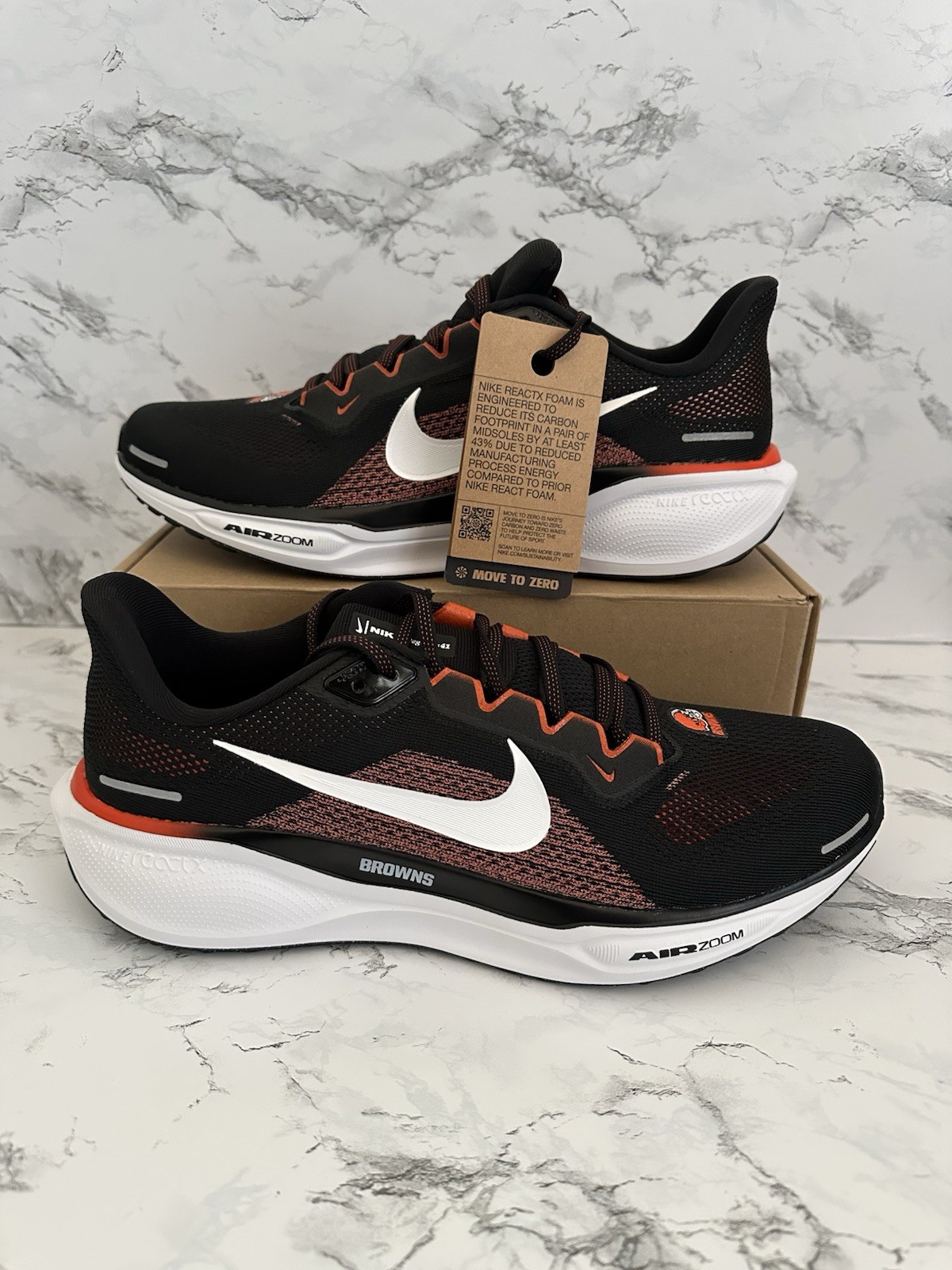 Nike Cleveland Browns Air Zoom Pegasus 41 Shoes Shedeur Sanders Athletic Size 11