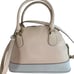Coach Crossgrain Leather Mini Cora Crossbody Bag Satchel Bicolor Apricot Chalk