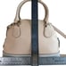 Coach Crossgrain Leather Mini Cora Crossbody Bag Satchel Bicolor Apricot Chalk