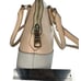 Coach Crossgrain Leather Mini Cora Crossbody Bag Satchel Bicolor Apricot Chalk
