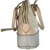 Coach Crossgrain Leather Mini Cora Crossbody Bag Satchel Bicolor Apricot Chalk