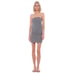 Norma Kamali Gray Strapless Tailored Terry Mini Dress Size Small