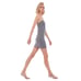 Norma Kamali Gray Strapless Tailored Terry Mini Dress Size Small