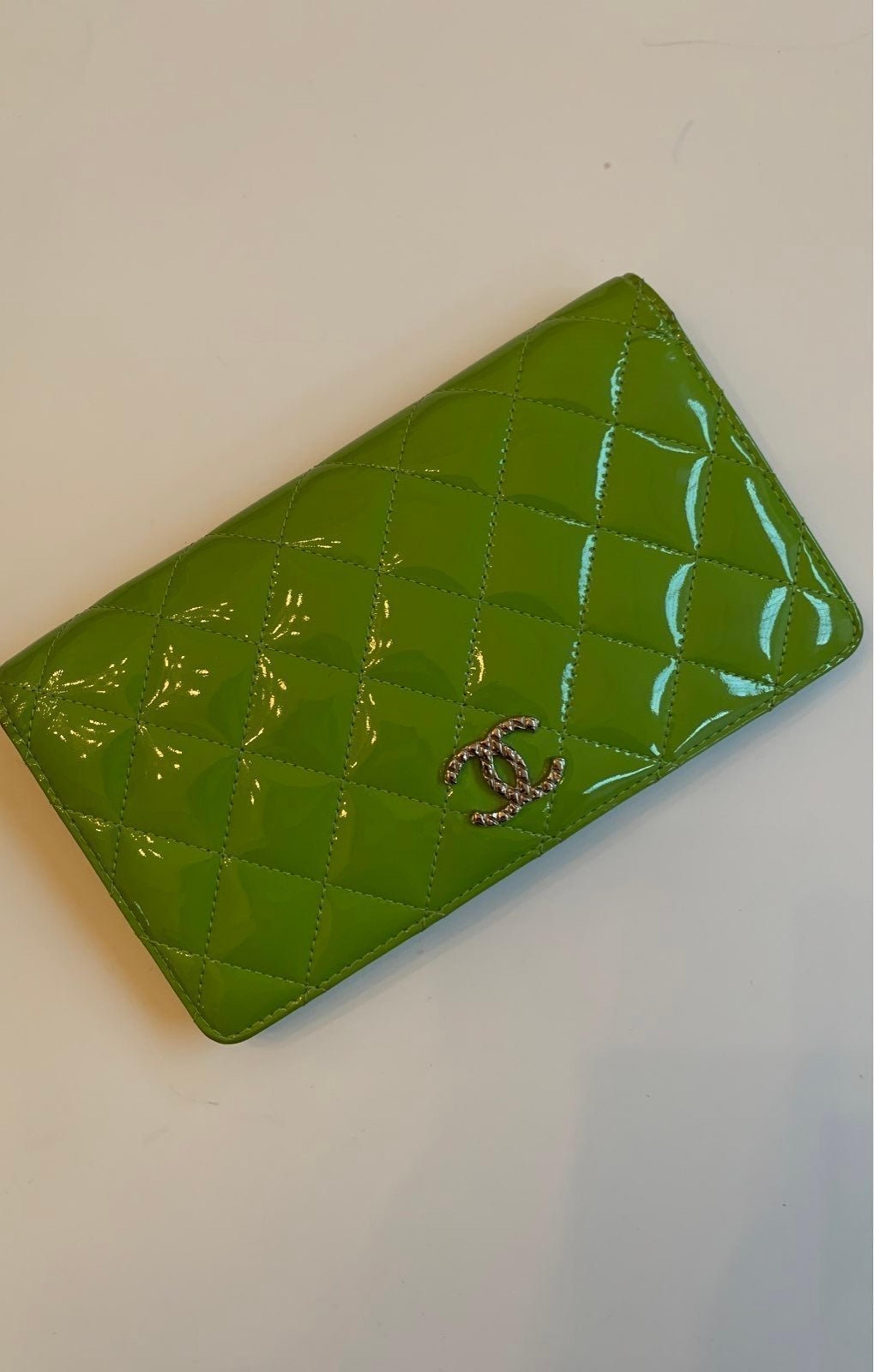 Chanel green wallets for women